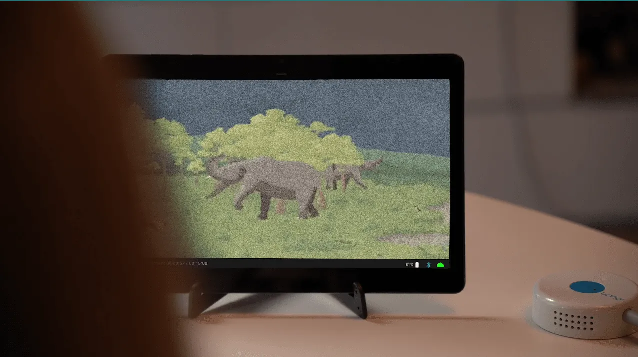 Umo neurofeedback training screen